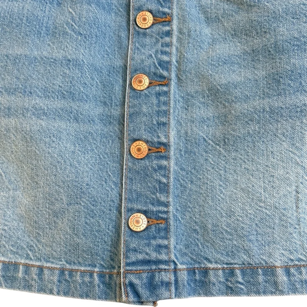 NWT American Eagle Denim Button Front Skirt Size 18